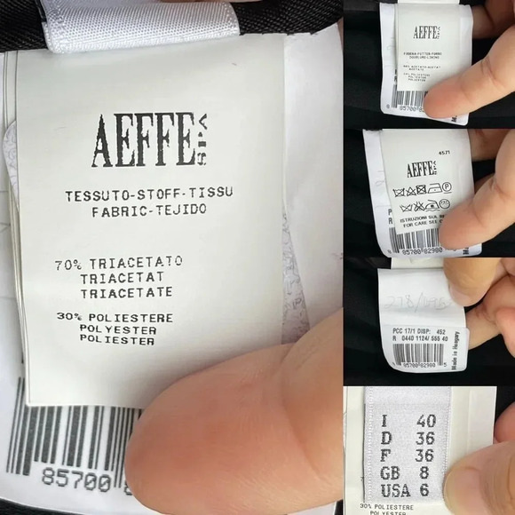 BOUTIQUE MOSCHINO Crepe knee length dress size 6 - Picture 14 of 15